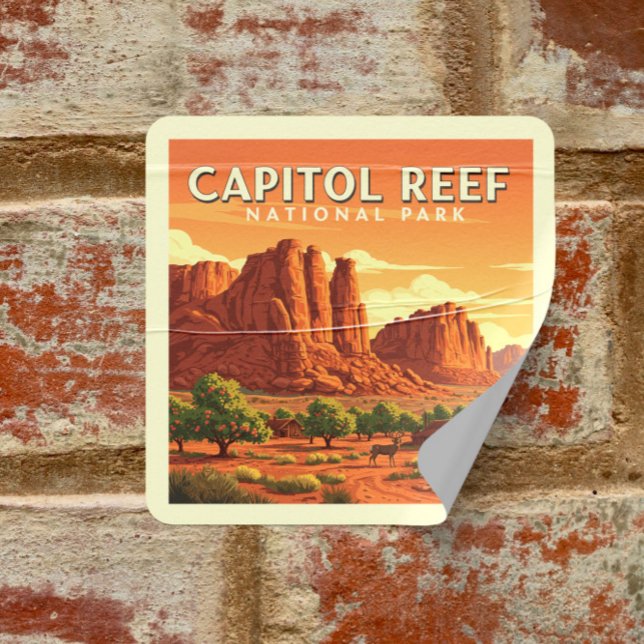 Pegatina Cuadrada Viejo Boston Massachusetts (Subido por el creador)