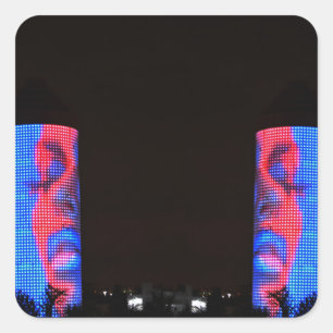 Pegatina Cuadrada ~Viendo al doble~ Miami/Pegatina Sobe PERSONALIZAR