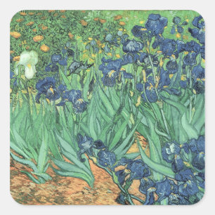 Pegatina Cuadrada Vincent van Gogh   Irlandeses, 1889