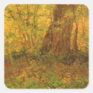 Pegatina Cuadrada Vincent van Gogh - Sotobosque