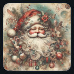 Pegatina Cuadrada Vintage Christmas<br><div class="desc">Vintage Pegatinas de Navidad. Pegatinas de Navidad. Navidades. Pegatinas por tus regalos y sorpresas. Pequeñas empresas,  Pegatinas minoristas celebran Pegatinas mágicos. Pon estos hermosos pegatinas en tus regalos y sorpresas. Ideal para la elaboración,  la adición de productos o la papelería. Estos Pegatinas son geniales para ese mensaje especial.</div>