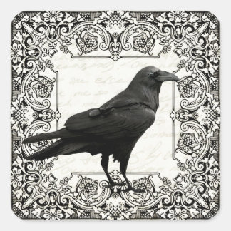 Pegatina Cuadrada Vintage Halloween