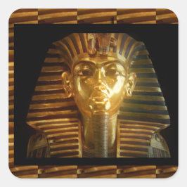 Pegatina Cuadrada VINTAGE Idols egipcios Arte: PIRÁMIDOS DE ANTIGUOS