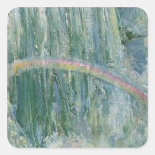 Pegatina Cuadrada Vintage Niagara Falls