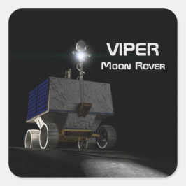 Pegatina Cuadrada VIPER Moon Rover