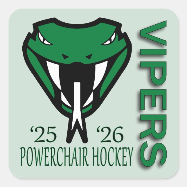 Pegatina Cuadrada viper sticker (Anverso)