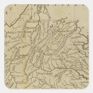 Pegatina Cuadrada Virginia 12