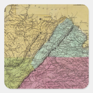 Pegatina Cuadrada Virginia 7