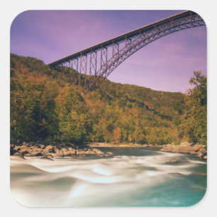 Pegatina Cuadrada Virginia Occidental, Parque Estatal Babcock