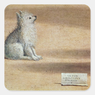 Pegatina Cuadrada Visión de San Agustín