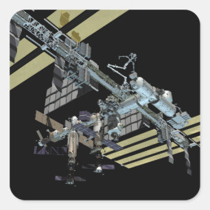 Pegatina Cuadrada Visión generada por ordenador 12