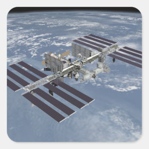 Pegatina Cuadrada Visión generada por ordenador 27