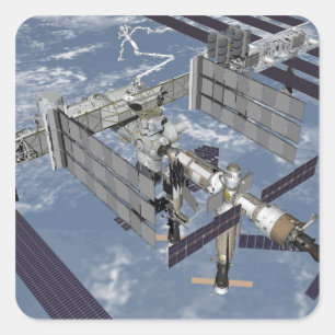 Pegatina Cuadrada Visión generada por ordenador 7
