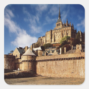 Pegatina Cuadrada Visión general desde la base de los terraplenes