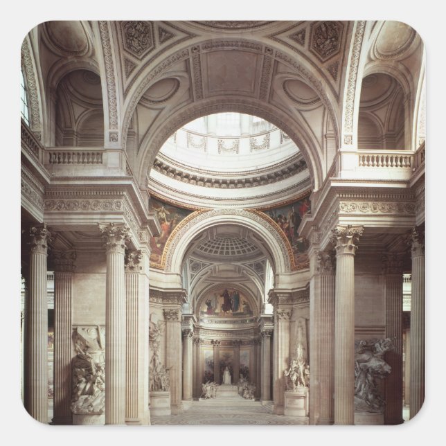 Pegatina Cuadrada Visión interior, 1764-1812 (Anverso)