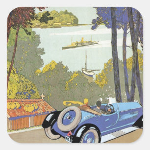 Pegatina Cuadrada Visitez l'Espagne (Visita España)