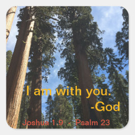 Pegatina Cuadrada Vista de cielo de la secuencia gigante