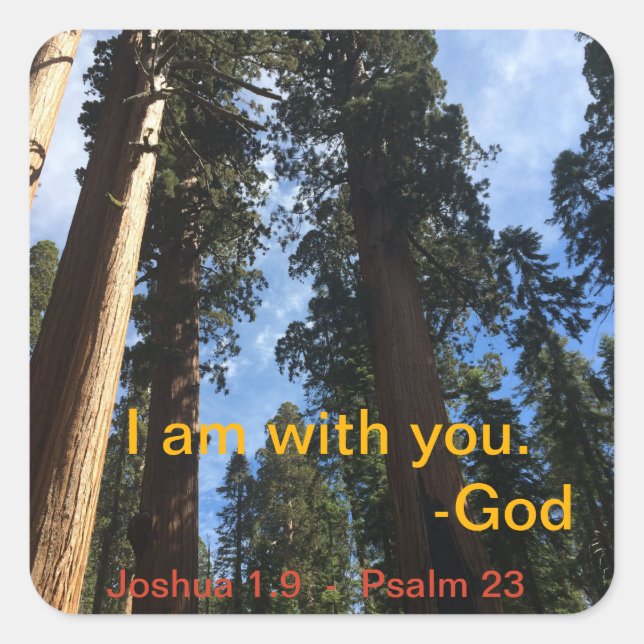 Pegatina Cuadrada Vista de cielo de la secuencia gigante (Anverso)