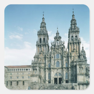 Pegatina Cuadrada Vista de la fachada del oeste, construida 1738-50