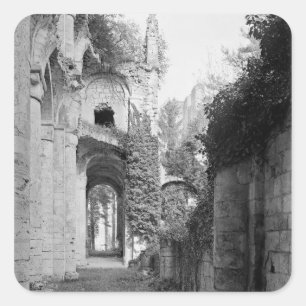 Pegatina Cuadrada Vista de la iglesia, c.1052-67