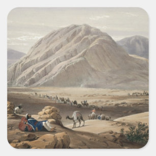 Pegatina Cuadrada Vista de la montaña Baba-Naunee, desde 'Sketches i