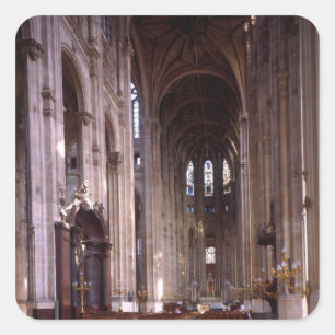 Pegatina Cuadrada Vista de la nave, 1578-1637