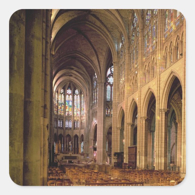 Pegatina Cuadrada Vista de la nave al este (foto) (Anverso)