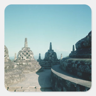 Pegatina Cuadrada Vista de la terraza circular más suprema