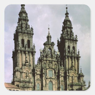 Pegatina Cuadrada Vista del frente del oeste 1738-50