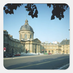 Pegatina Cuadrada Vista del Institut de France desde el Quai
