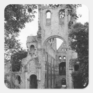 Pegatina Cuadrada Vista del interior de la iglesia, c.1052-67