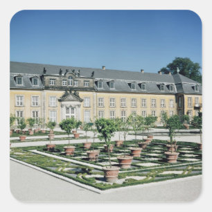 Pegatina Cuadrada Vista del naranjal del Herrenhausen