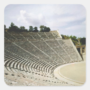 Pegatina Cuadrada Vista del teatro, c.360 a.C.