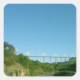 Pegatina Cuadrada Vista del viaducto, finalizada en diciembre de 200