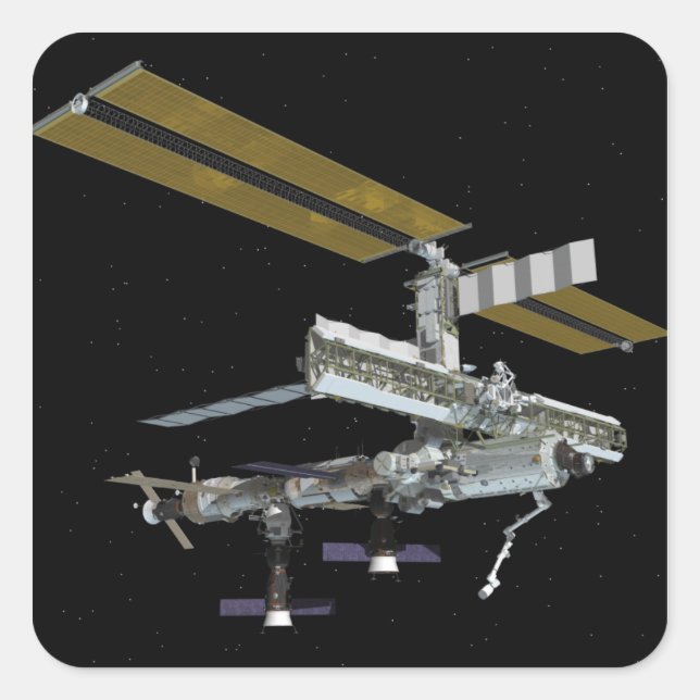 Pegatina Cuadrada Vista generada por el equipo (Anverso)