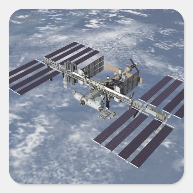 Pegatina Cuadrada Vista generada por el equipo 2 (Anverso)