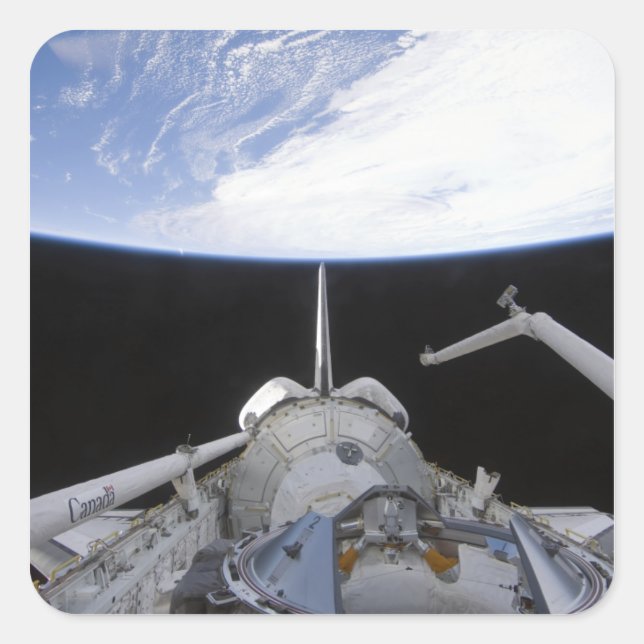 Pegatina Cuadrada Vista parcial del nodo Tranquilidad (Anverso)