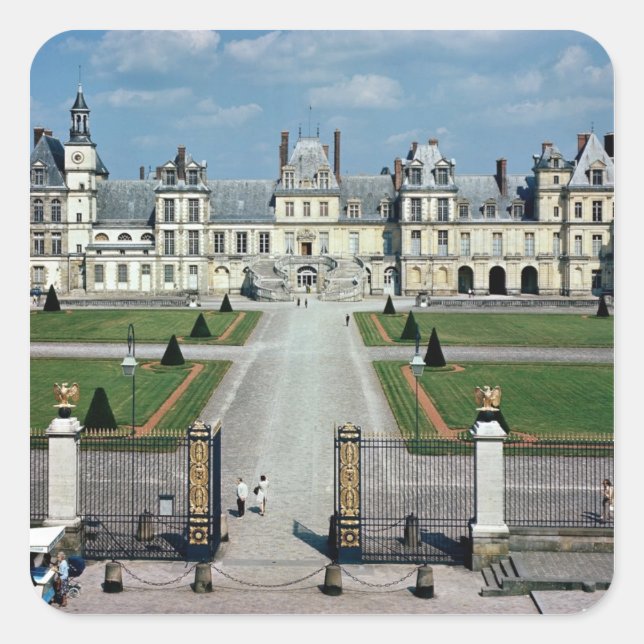 Pegatina Cuadrada Vistas al exterior (Anverso)