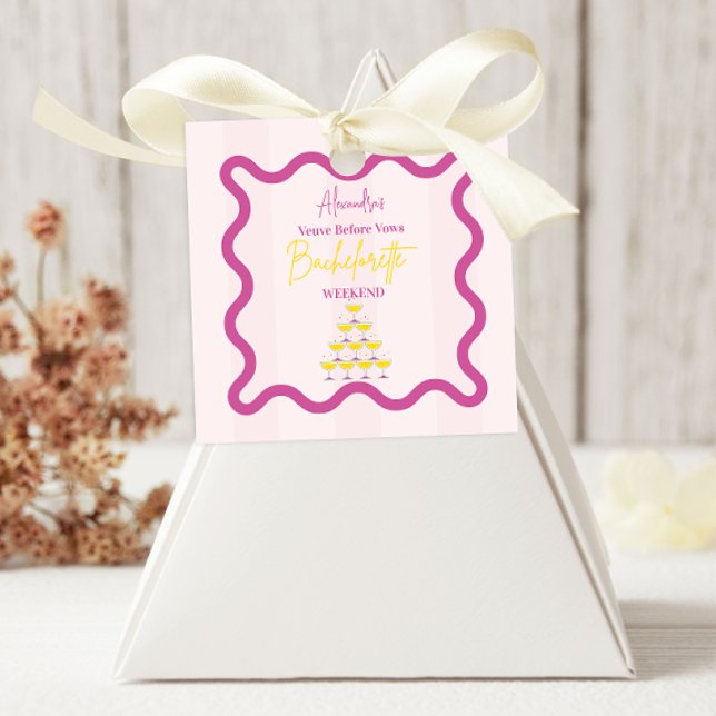 Pegatina Cuadrada Viuda Antes de los Votos Fin de semana de Despedid (Subido por el creador)