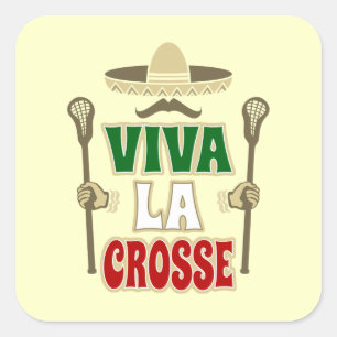 PEGATINA CUADRADA VIVA LA CROSSE