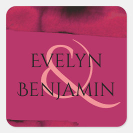 Pegatina Cuadrada Viva Magenta Modern