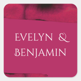 Pegatina Cuadrada Viva Magenta Modern