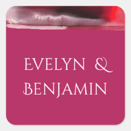 Pegatina Cuadrada Viva Magenta Modern