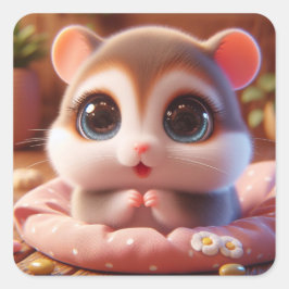 Pegatina Cuadrada "Vivi"