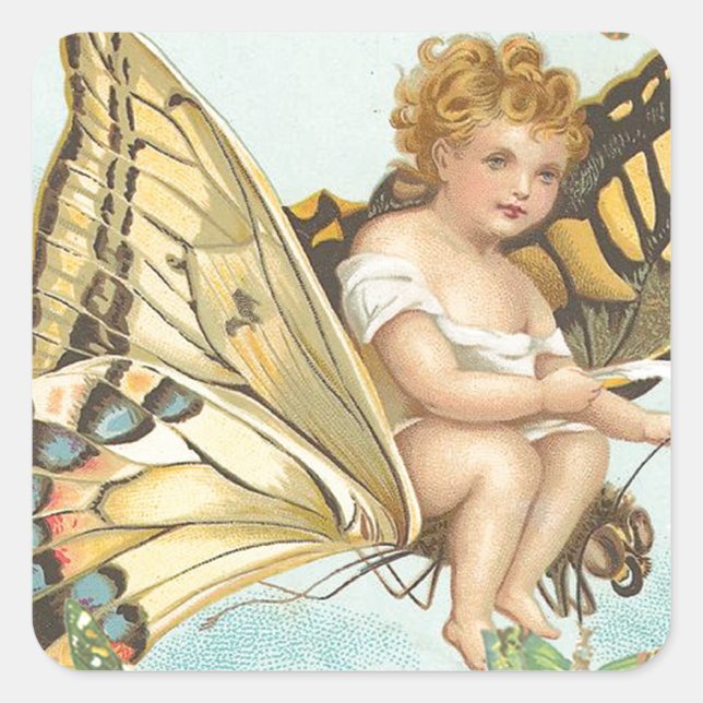 Pegatina Cuadrada Volar (Anverso)