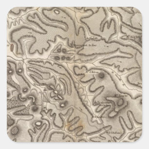 Pegatina Cuadrada Volcans Haute-Loire