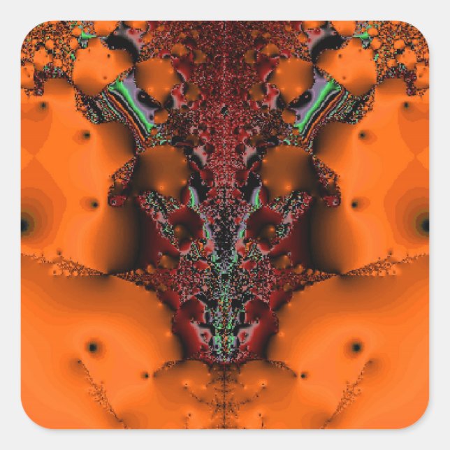 Pegatina Cuadrada Voodoo Spirit (Anverso)