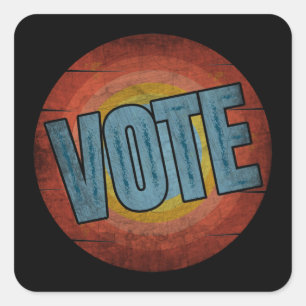 PEGATINA CUADRADA VOTA CLÁSICO