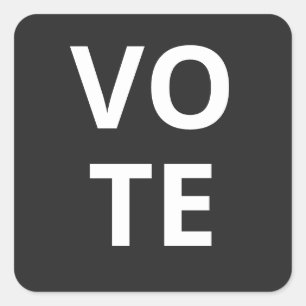 PEGATINA CUADRADA VOTACIÓN