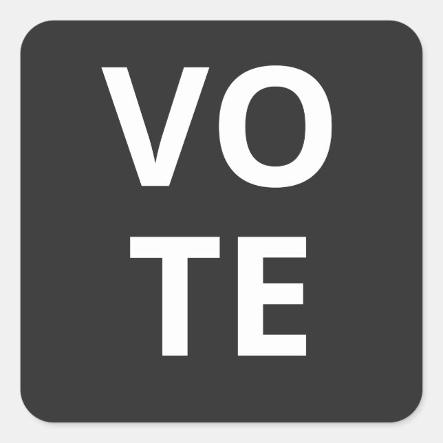 PEGATINA CUADRADA VOTACIÓN (Anverso)